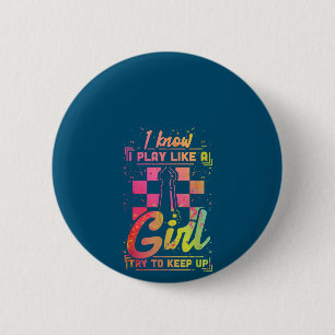Badge Rond 5 Cm Équipe cycliste Chess Women Queen Chessfield