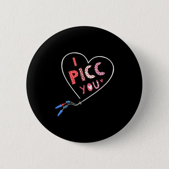 Badge Rond 5 Cm Équipe d'accès vasculaire de la Saint-Valentin Cc  (Devant)