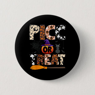 Badge Rond 5 Cm Équipe d'accès vasculaire Picc Nurse Halloween Cut
