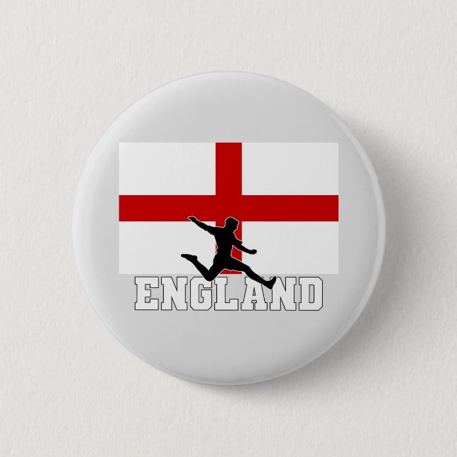 Badge Rond 5 Cm Équipe d'Angleterre de football (Devant)