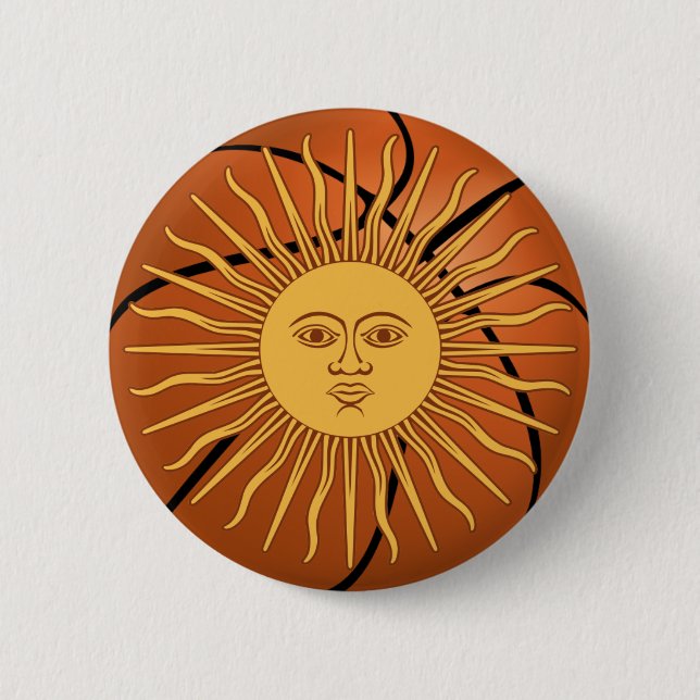 Badge Rond 5 Cm Équipe d'Argentine de basket-ball (Devant)