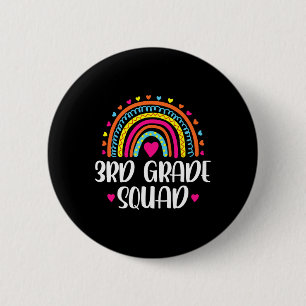 Badge Rond 5 Cm Équipe de 3e année Arc-en-ciel Ck Pour l'école Ens