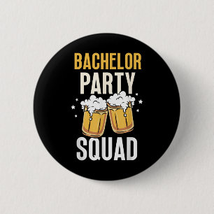 Badge Rond 5 Cm Équipe de Bachelor Party Mariée Marié
