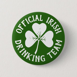 Badge Rond 5 Cm Équipe de boisson officielle irlandaise Jour de la