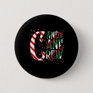 Badge Rond 5 Cm Équipe de bonbons en canne de Noël, famille assort
