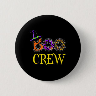 Badge Rond 5 Cm Équipe de boo costume d'Halloween