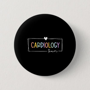 Badge Rond 5 Cm Équipe de cardiologie mignonne infirmière cardiaqu
