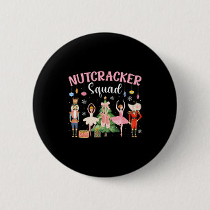 Badge Rond 5 Cm Équipe de Casse-Noisette de Noël Ballet Danse Femm