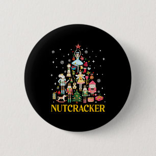Badge Rond 5 Cm Équipe de Casse-Noisette de Noël Ballet Danse Femm