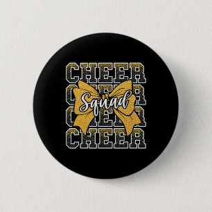 Badge Rond 5 Cm Équipe de cheer jaune drôle cheerleader de sport C