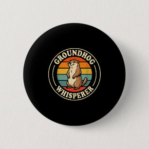 Badge Rond 5 Cm Équipe de chuchoteur de marmotte Shadow Cool Groun