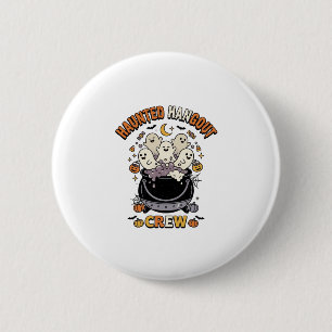 Badge Rond 5 Cm Équipe de citrouille fantôme d'Halloween