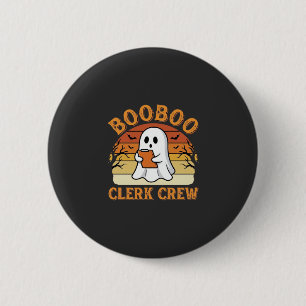 Badge Rond 5 Cm Équipe de commis Booboo Création de fantôme Hallow