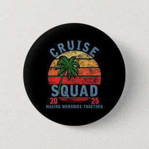 Badge Rond 5 Cm Équipe de croisière 2025 Famille de jumelage de va