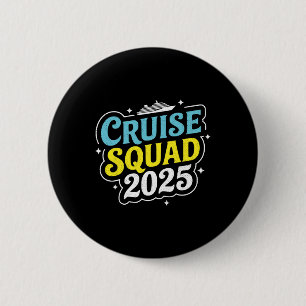 Badge Rond 5 Cm Équipe de croisière 2025 Groupe familial assorti V
