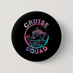 Badge Rond 5 Cm Équipe de croisière 2026 en croisière à Hawaï vaca