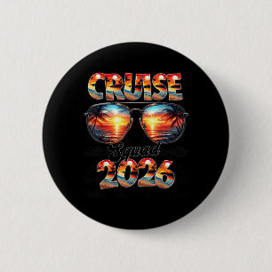 Badge Rond 5 Cm Équipe de croisière 2026 Vacances d'été en famille