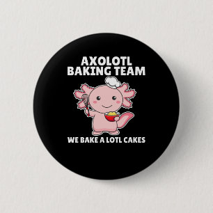 Badge Rond 5 Cm Équipe de cuisson Axolotl nous cuisinons un lot de