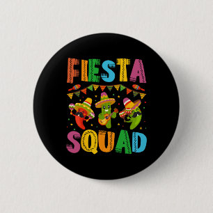 Badge Rond 5 Cm Équipe de fête Cinco De Mayo pour hommes femmes et