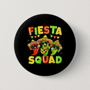 Badge Rond 5 Cm Équipe de fête drôle mexicain pour enfants hommes