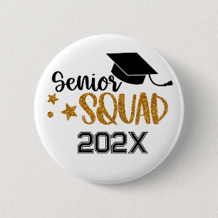 Badge Rond 5 Cm Équipe de finissants seniors annuelle