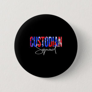Badge Rond 5 Cm Équipe de gardien Tie Dye Retour à l'école Appreci