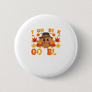 Badge Rond 5 Cm Équipe de gobelets de réception drôle d'automne de