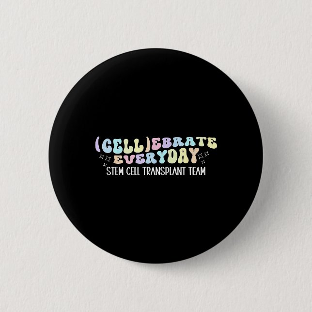 Badge Rond 5 Cm Équipe de greffe de cellules souches Greffe de moe (Devant)