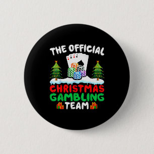Badge Rond 5 Cm Équipe de jeu de Xmas - Joueur de jeu drôle Noël