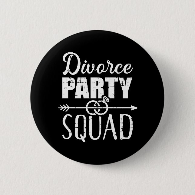 Badge Rond 5 Cm Équipe de la fête de divorce (Devant)