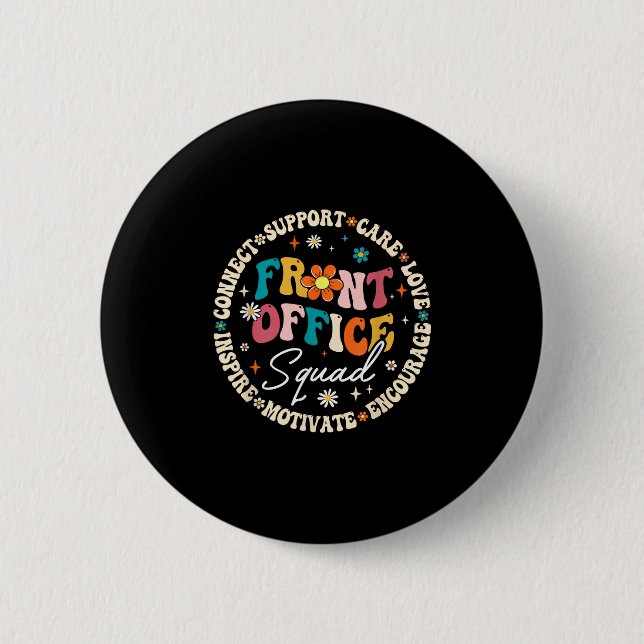 Badge Rond 5 Cm Équipe de la réception retour à l'école premier jo (Devant)