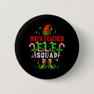 Badge Rond 5 Cm Équipe de lutin professeur de maths Chapeau de lut
