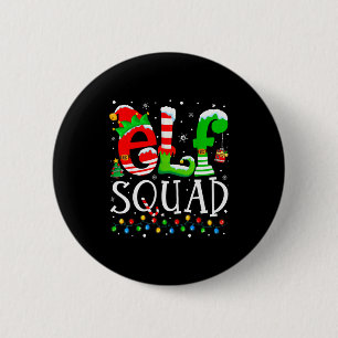 Badge Rond 5 Cm Équipe de lutins famille de lutins drôle Noël asso
