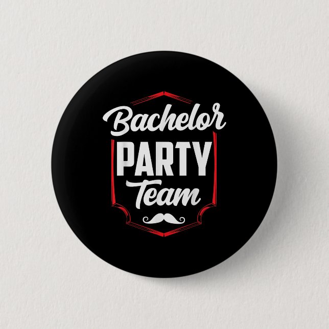 Badge Rond 5 Cm Équipe de marié de bachelorette  (Devant)