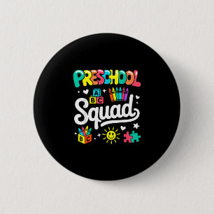 Badge Rond 5 Cm Équipe de maternelle rentrée scolaire mignonne pro