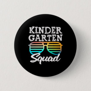 Badge Rond 5 Cm Équipe de maternelle Sungles amusants Enfants Reto