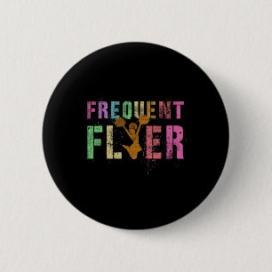 Badge Rond 5 Cm Équipe de meneuses de claques du Frequent Flyer Cl