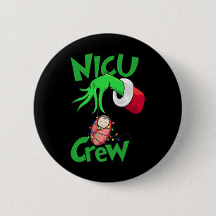 Badge Rond 5 Cm Équipe de Nicu Noël Infirmière de Nicu Soins infir