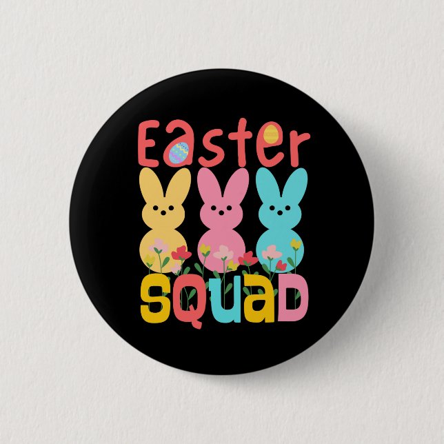 Badge Rond 5 Cm Équipe de Pâques  (Devant)