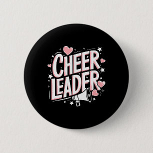 Badge Rond 5 Cm Équipe de pom-pom girls, pom-pom girl cheereuse Ch