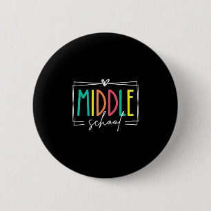 Badge Rond 5 Cm Équipe de professeur de collège équipe de rêve élè