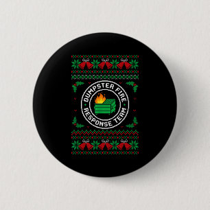 Badge Rond 5 Cm Équipe de réponse de la poubelle de feu Pull de No