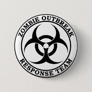 Badge Rond 5 Cm Équipe de réponse de manifestation de zombi