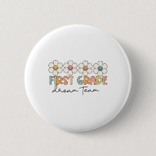 Badge Rond 5 Cm Équipe de rêve de première année Rétro Ck Pour l'e