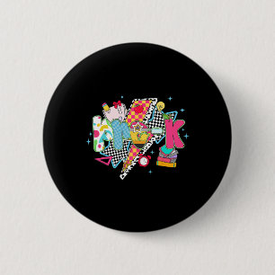 Badge Rond 5 Cm Équipe de rêve pré-Maternelle Préparatoire Préscol