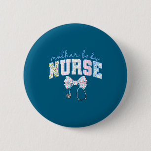 Badge Rond 5 Cm Équipe de sage-femme pour mères et bébés Coquette 