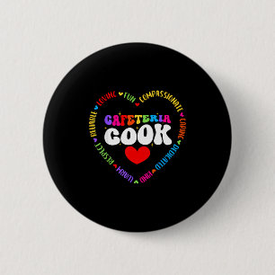 Badge Rond 5 Cm Équipe de services alimentaires Cuisinier de cafét