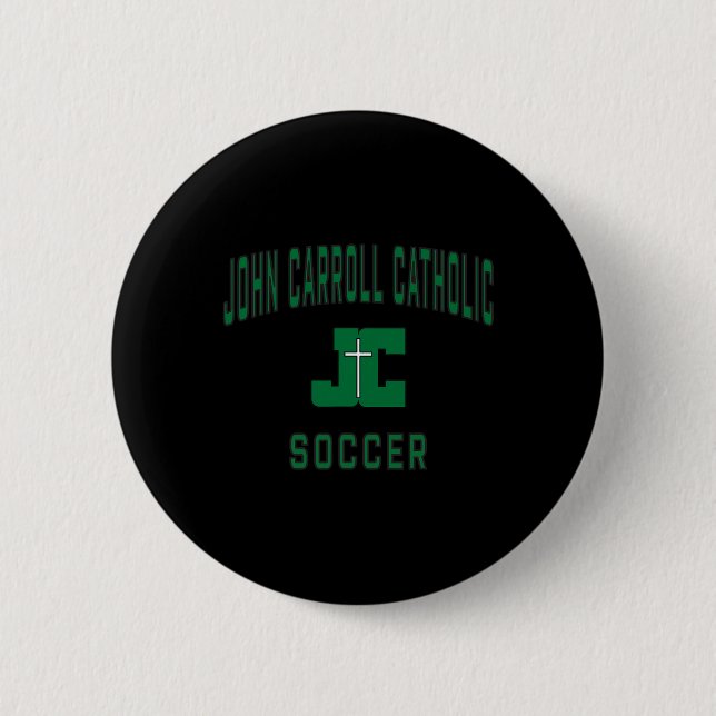Badge Rond 5 Cm Équipe de soccer des Cavaliers de la John Carroll  (Devant)
