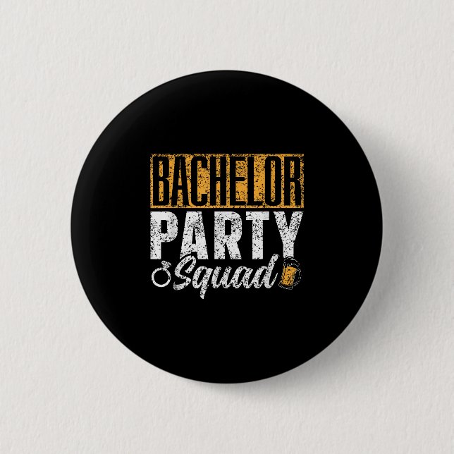 Badge Rond 5 Cm Équipe de soirée de garçon d'honneur _1  (Devant)