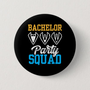 Badge Rond 5 Cm Équipe de soirée d'enterrement de vie de garçon Éq